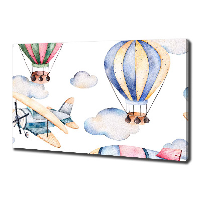 Tableau mural sur toile Avions et ballons