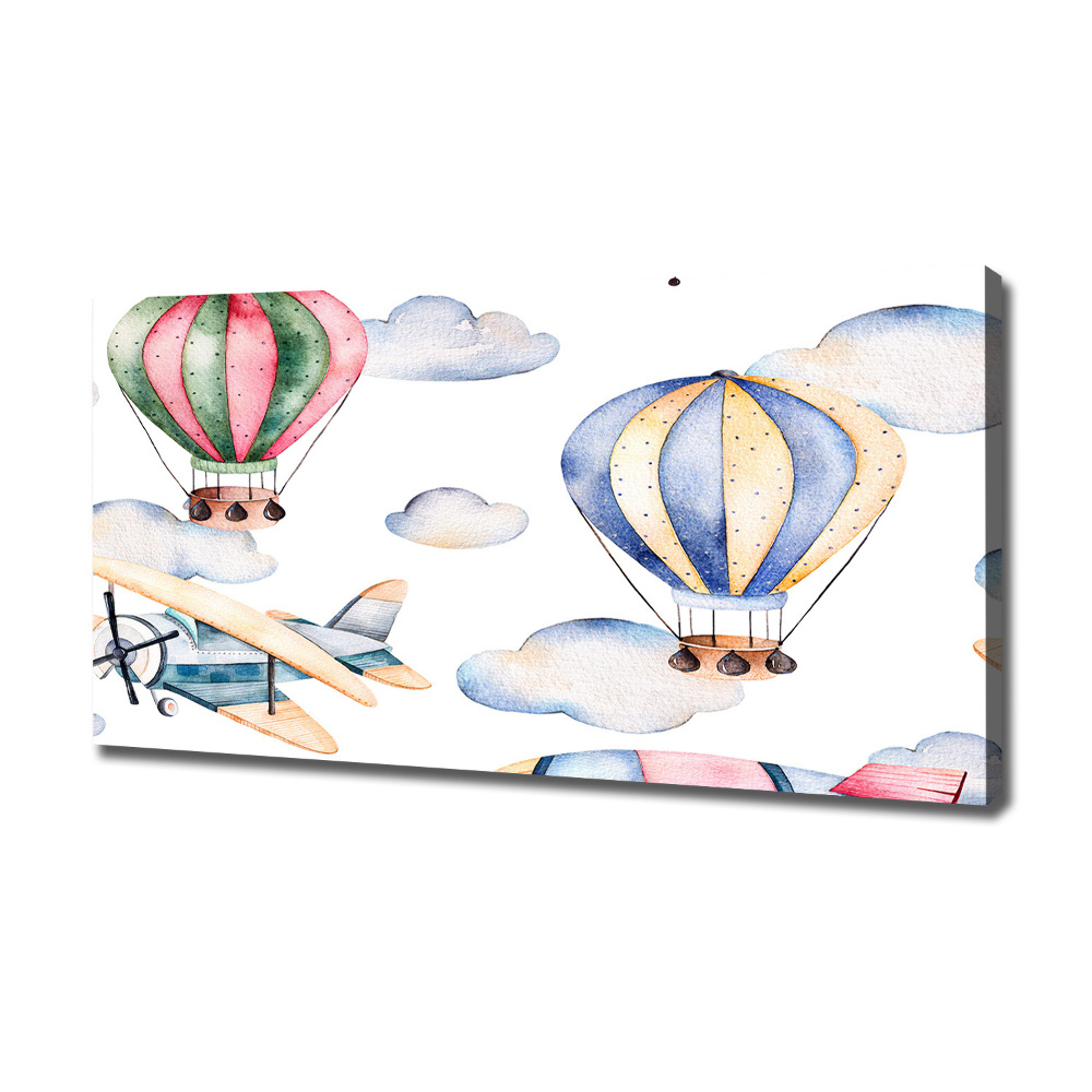 Tableau mural sur toile Avions et ballons