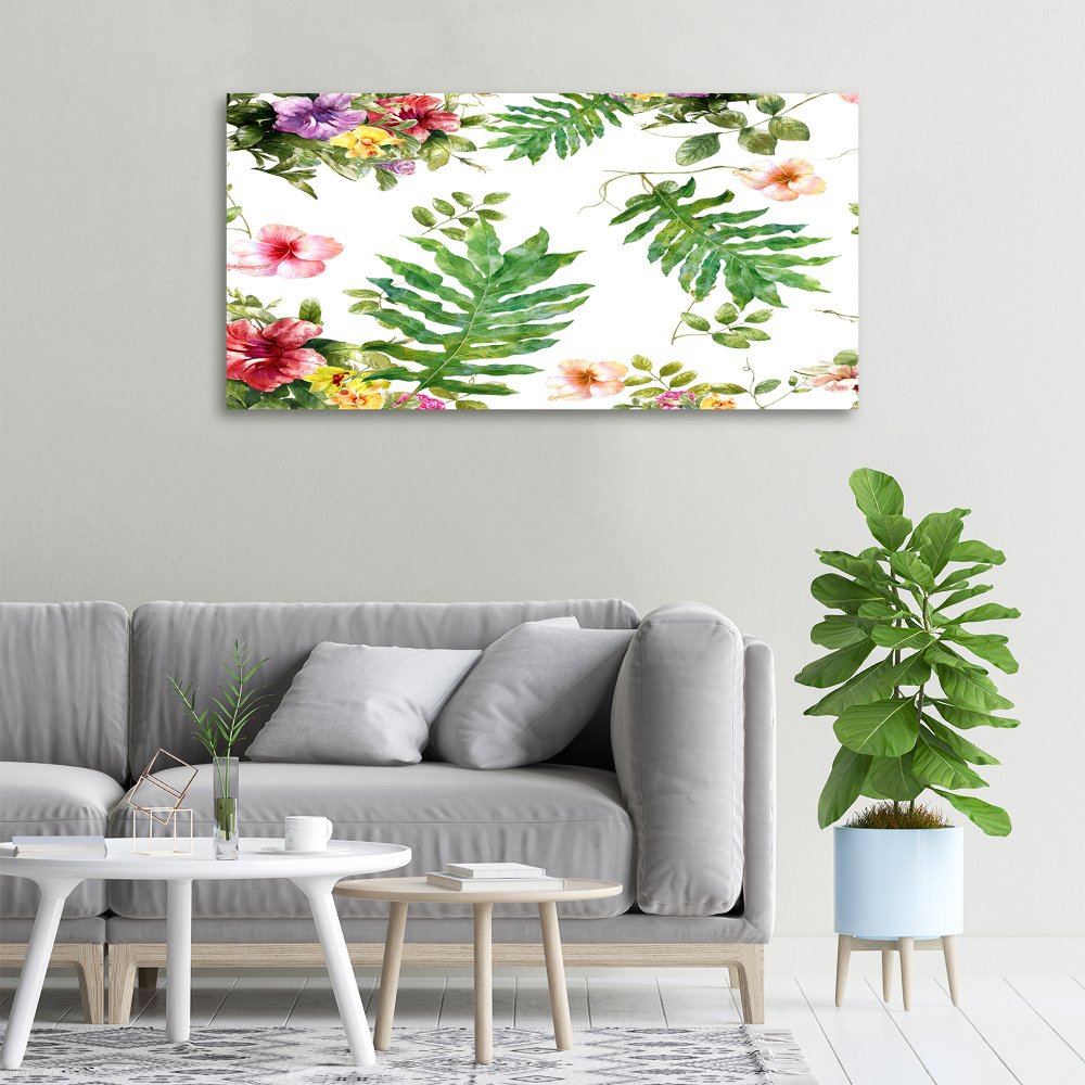 Tableau sur toile Design floral