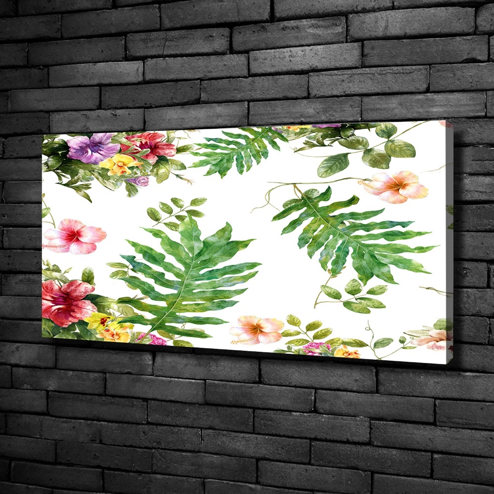 Tableau sur toile Design floral