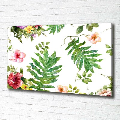 Tableau sur toile Design floral