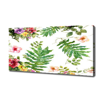 Tableau sur toile Design floral