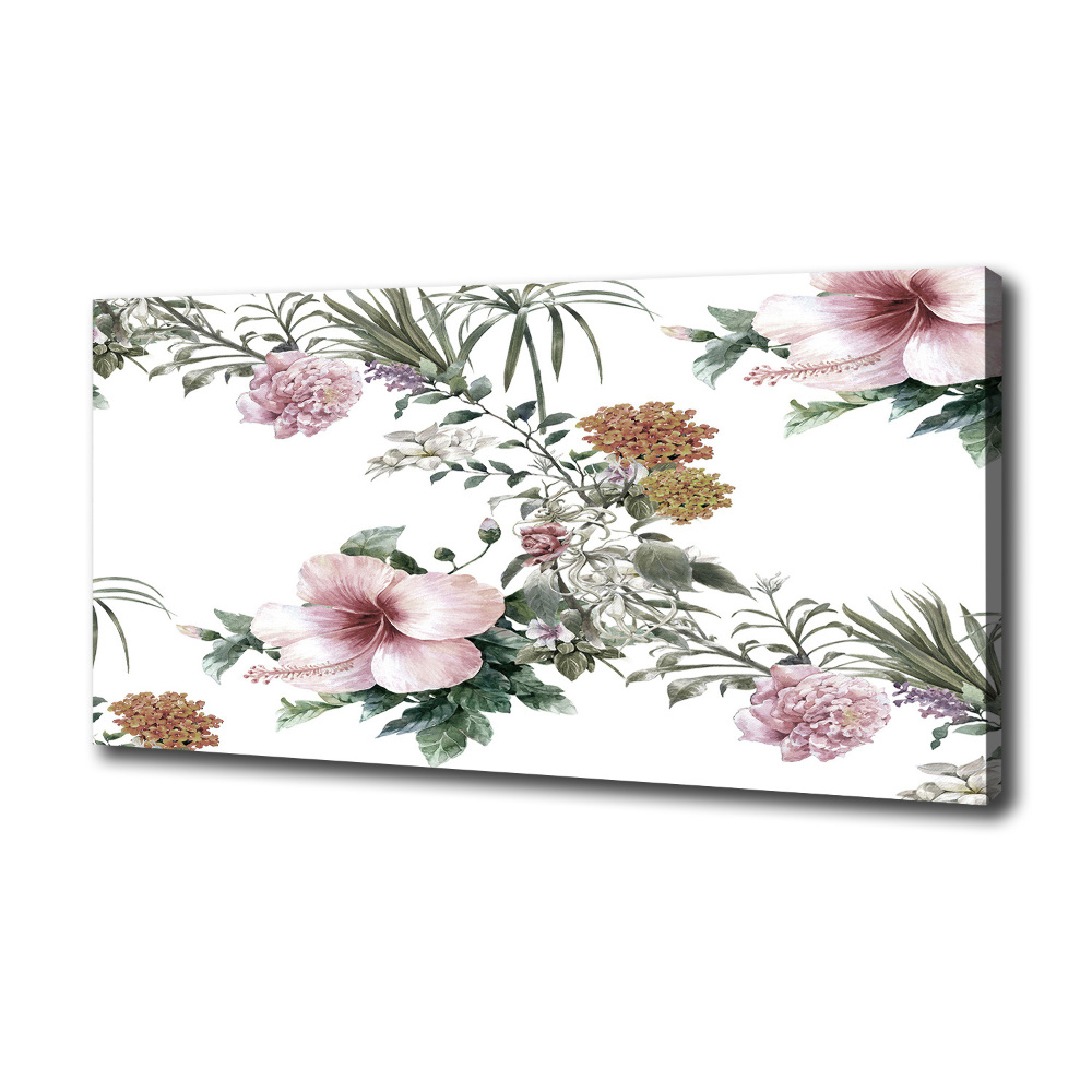 Tableau toile imprimée Design floral