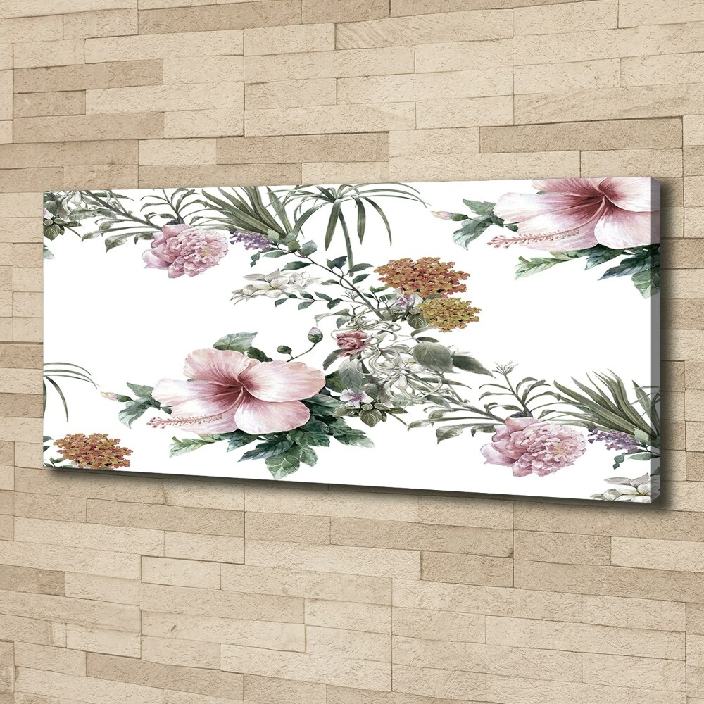 Tableau toile imprimée Design floral