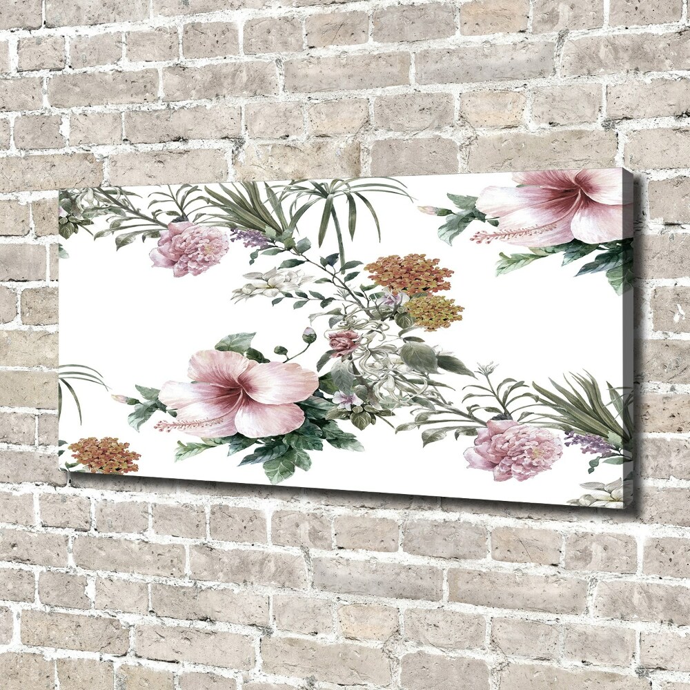 Tableau toile imprimée Design floral