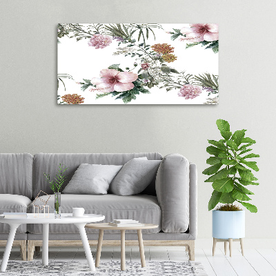 Tableau toile imprimée Design floral