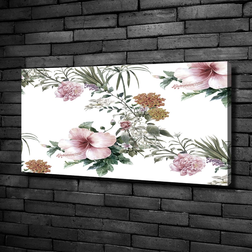 Tableau toile imprimée Design floral