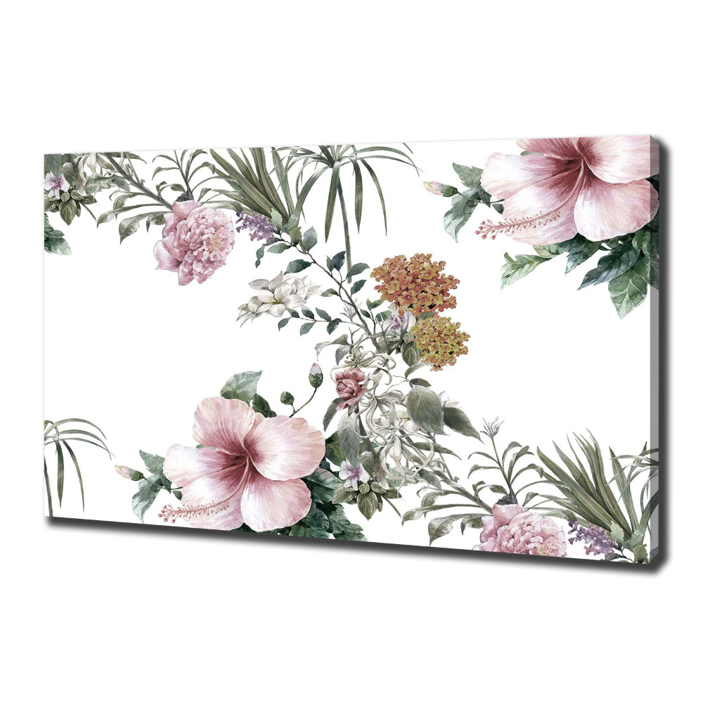 Tableau toile imprimée Design floral