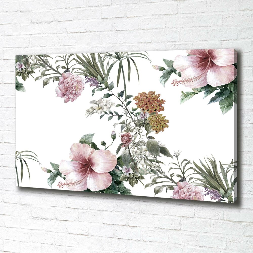 Tableau toile imprimée Design floral