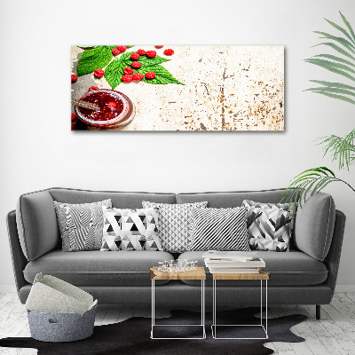 Tableau photo sur toile Confiture de framboises