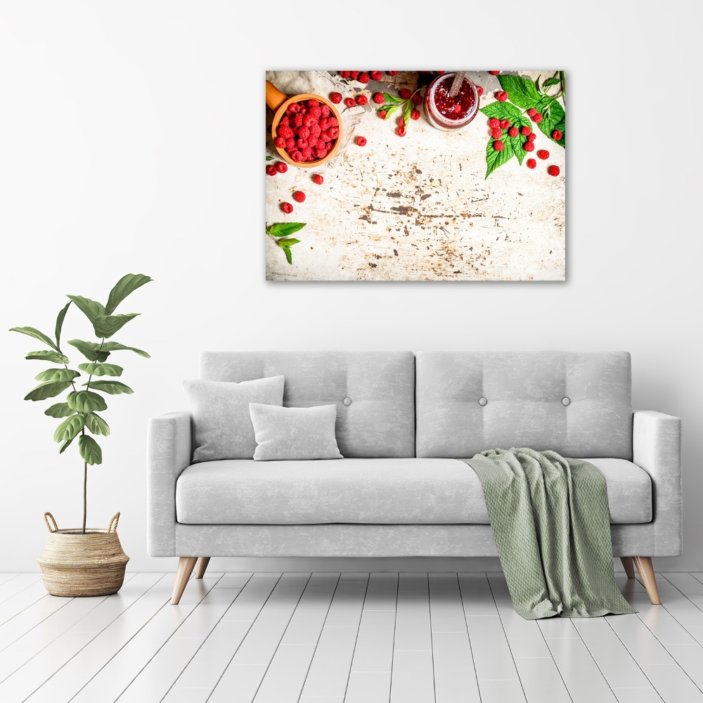 Tableau photo sur toile Confiture de framboises