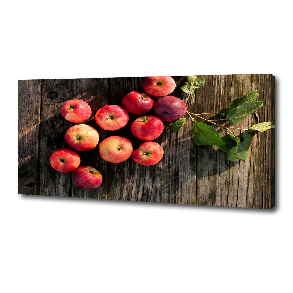 Tableau photo sur toile Pommes sur la table