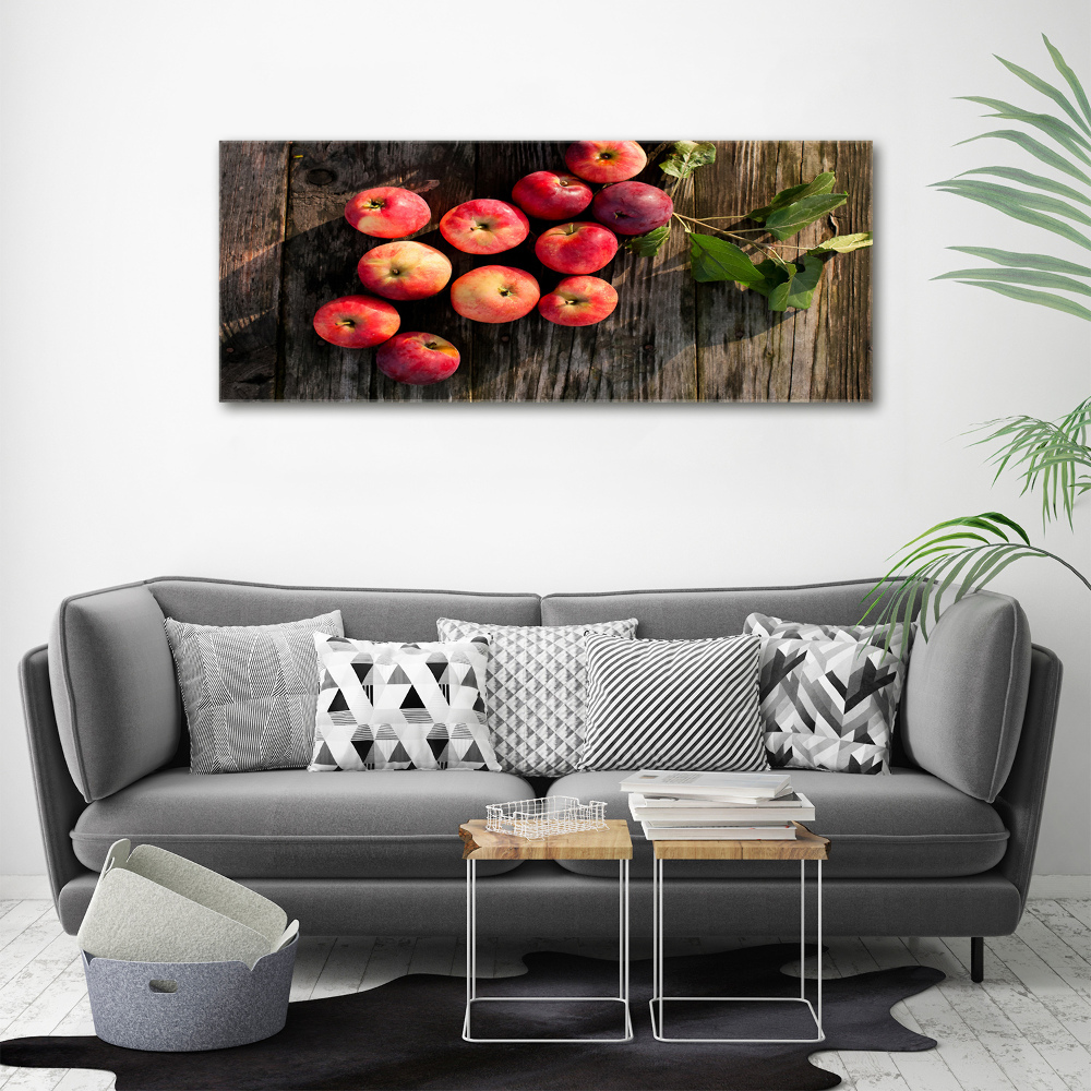 Tableau photo sur toile Pommes sur la table