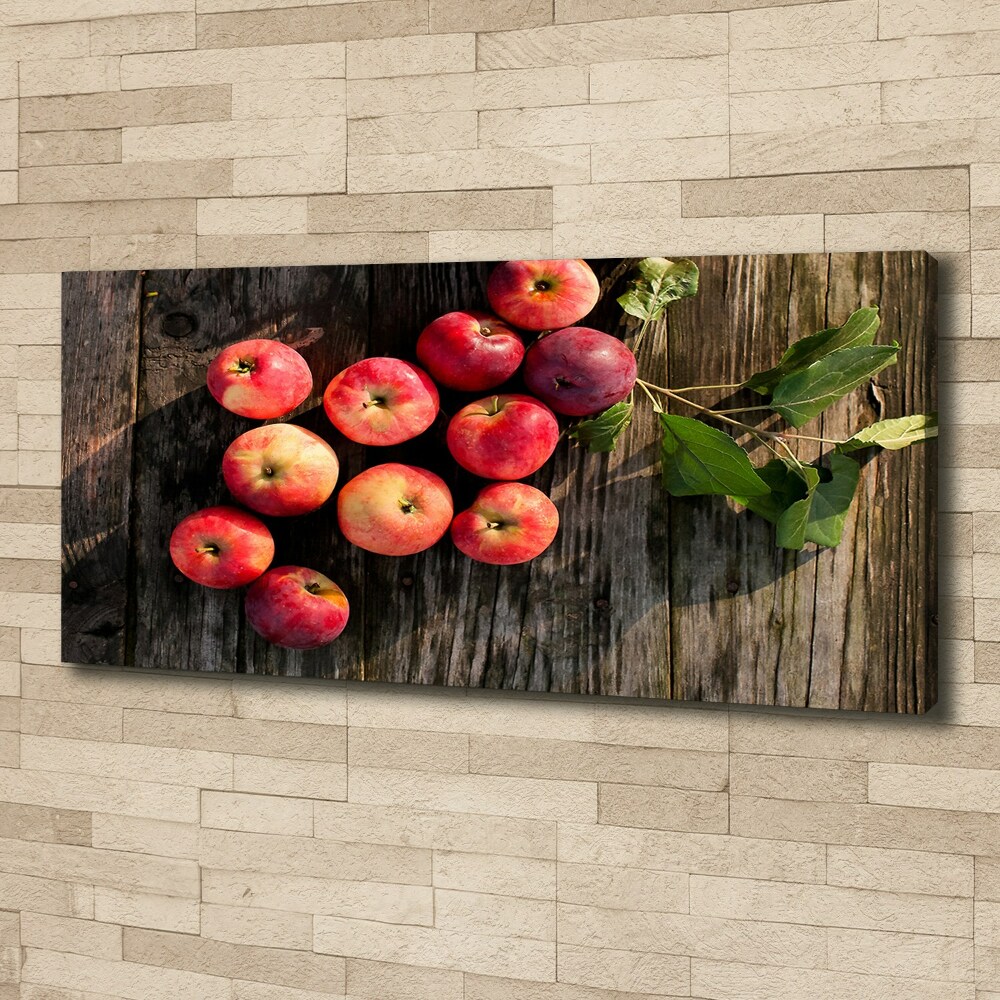 Tableau photo sur toile Pommes sur la table