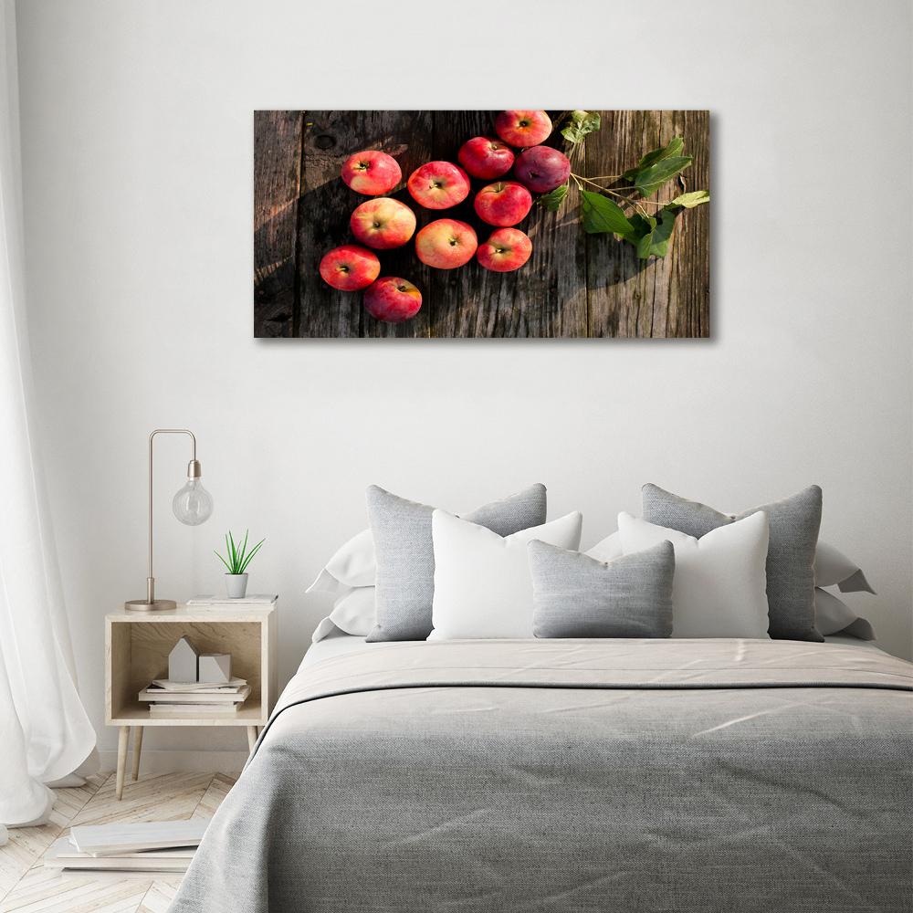 Tableau photo sur toile Pommes sur la table