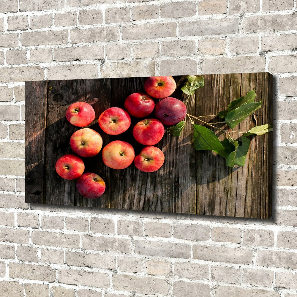 Tableau photo sur toile Pommes sur la table