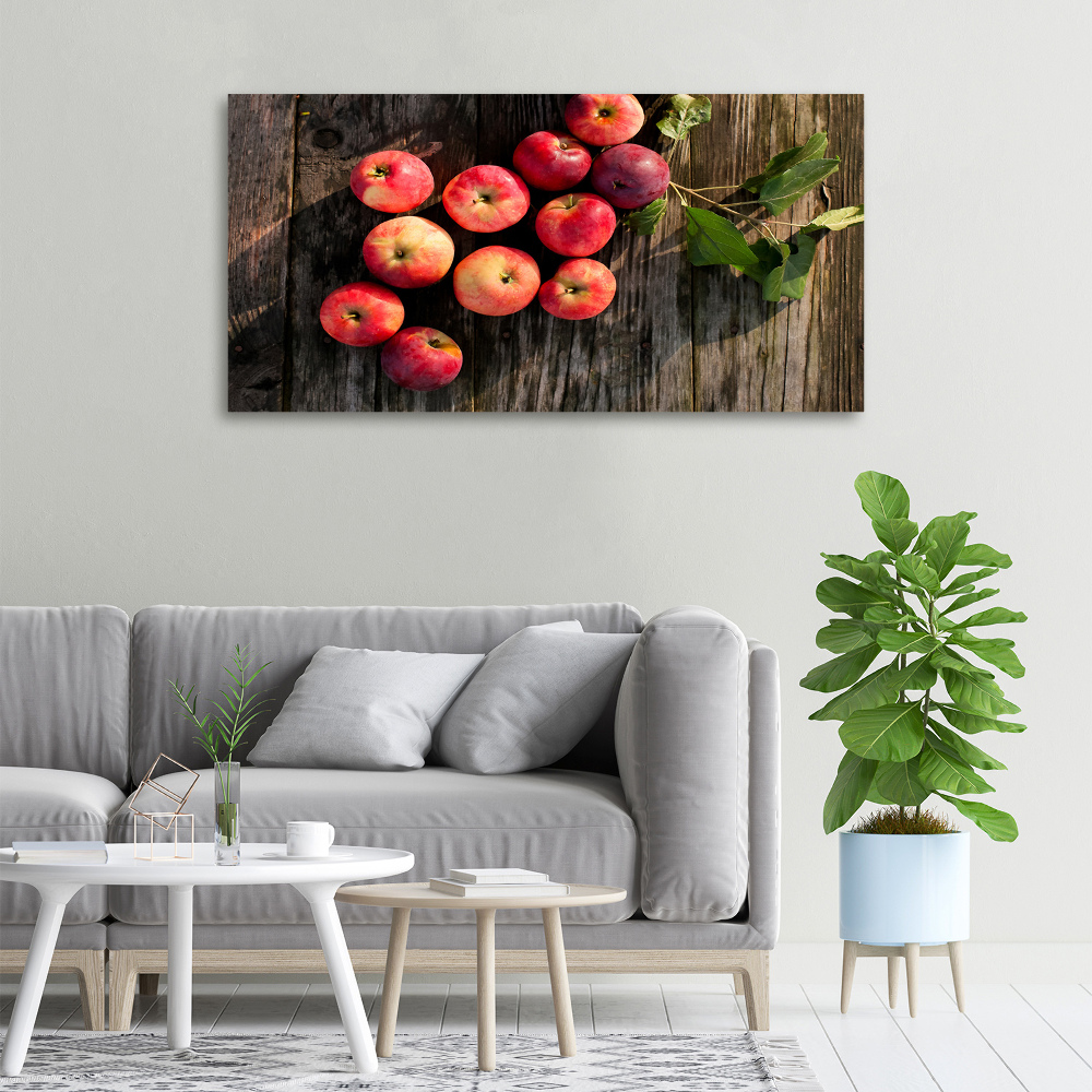 Tableau photo sur toile Pommes sur la table