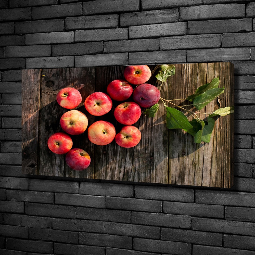 Tableau photo sur toile Pommes sur la table