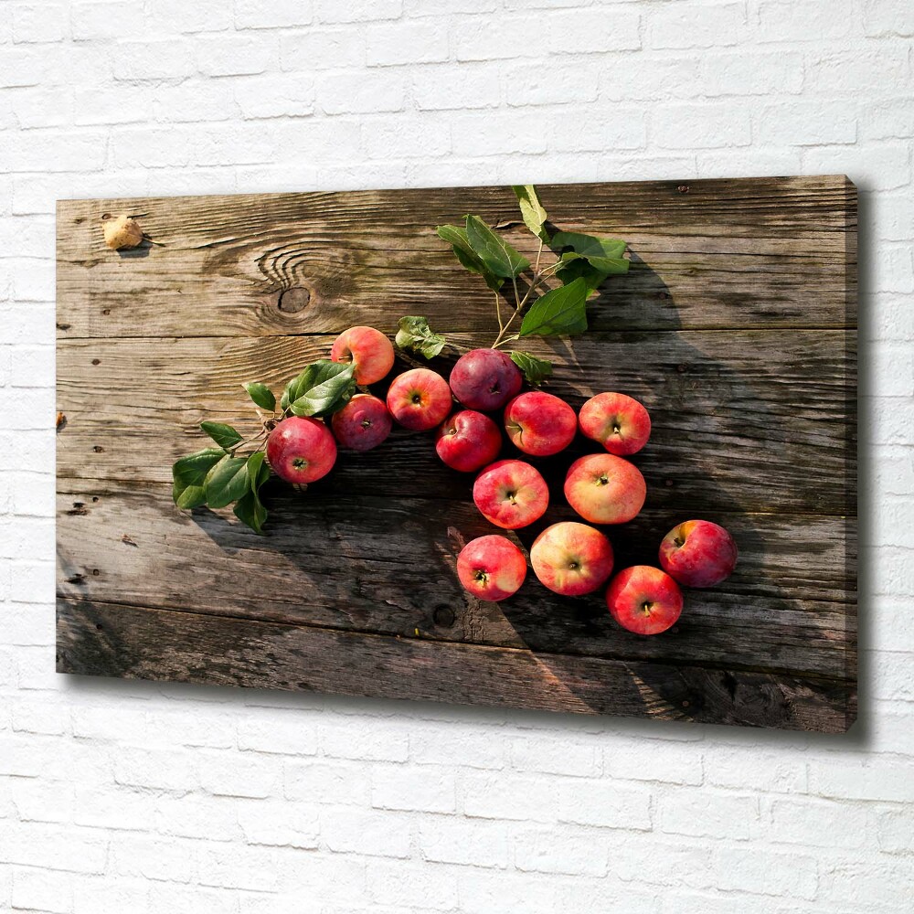 Tableau photo sur toile Pommes sur la table