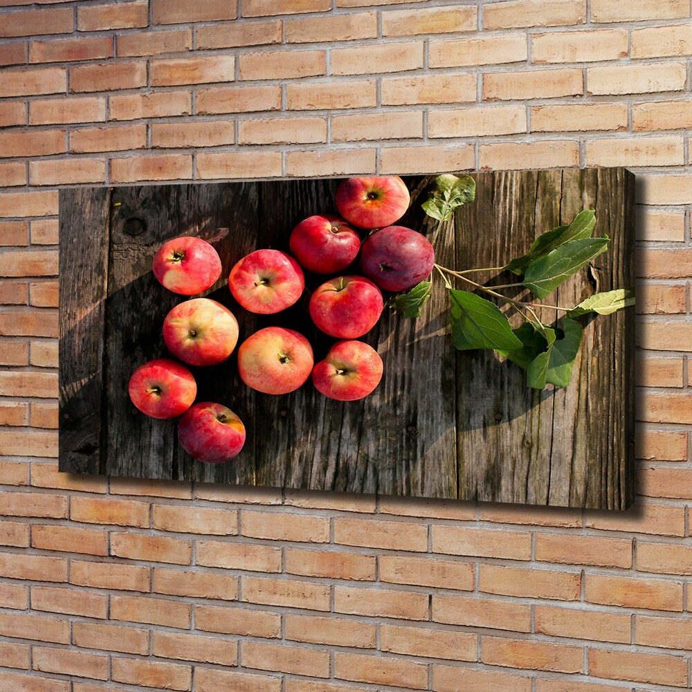 Tableau photo sur toile Pommes sur la table