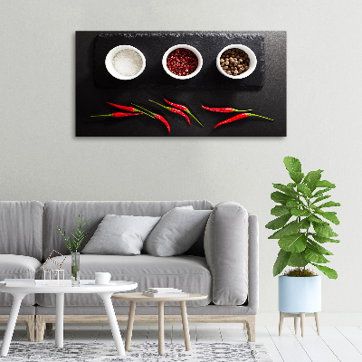 Tableau photo sur toile Epices et piment