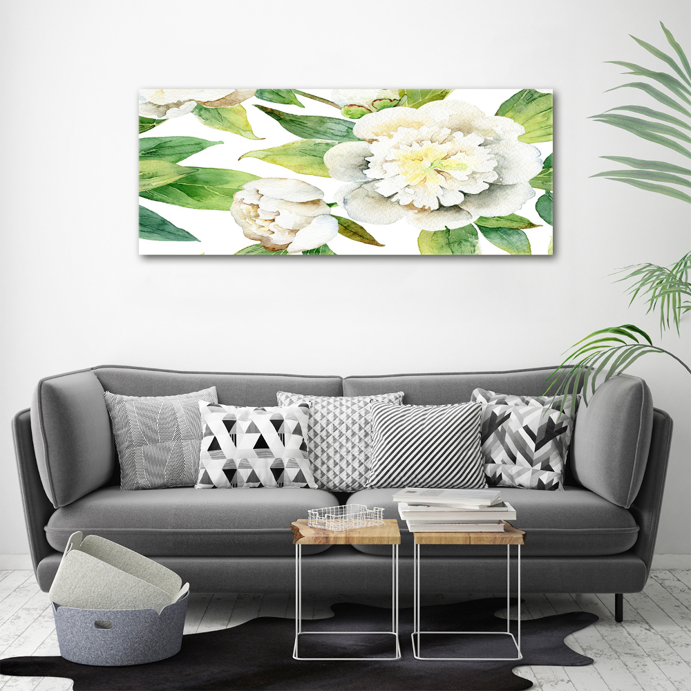 Tableau imprimé sur toile Pivoines