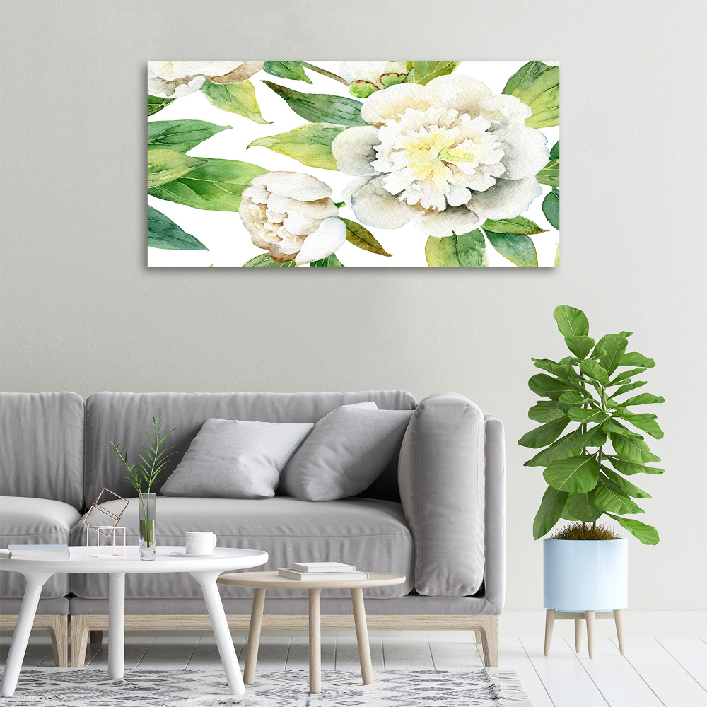 Tableau imprimé sur toile Pivoines