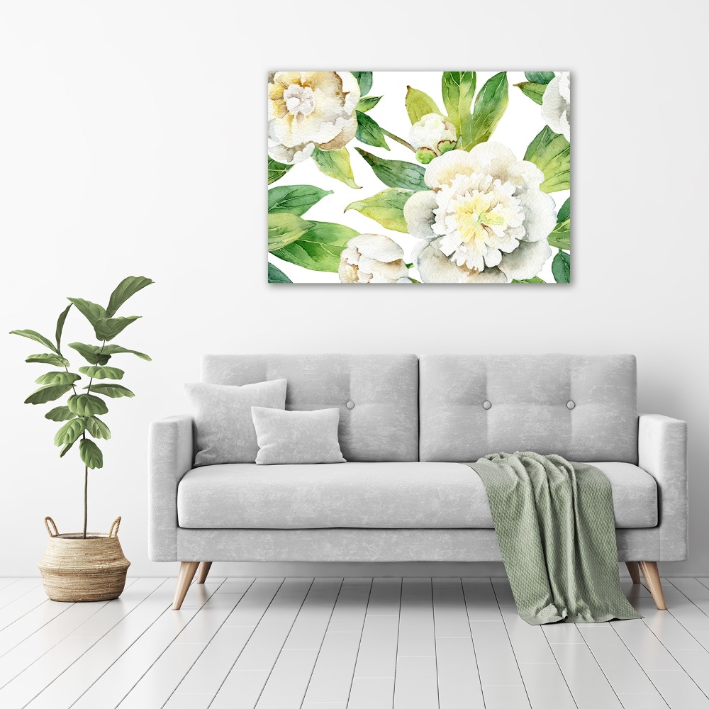 Tableau imprimé sur toile Pivoines