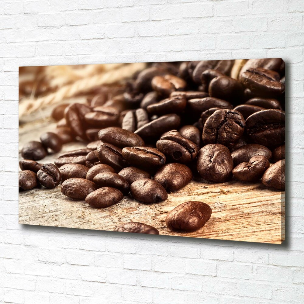 Tableau toile imprimée Grains de café