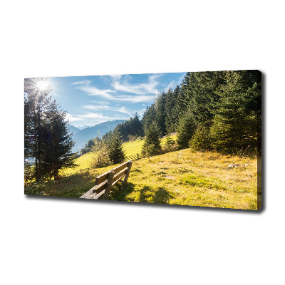 Tableau mural sur toile Automne en montagne