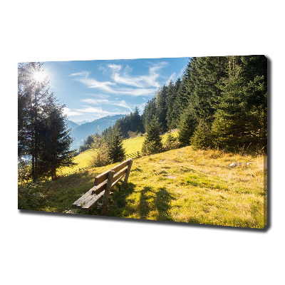 Tableau mural sur toile Automne en montagne