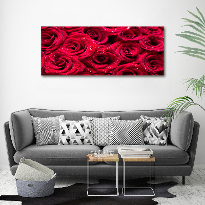 Tableau photo sur toile Gouttes sur roses