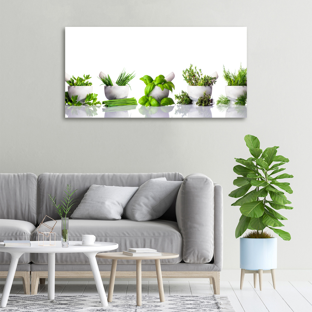 Tableau toile imprimée Herbes