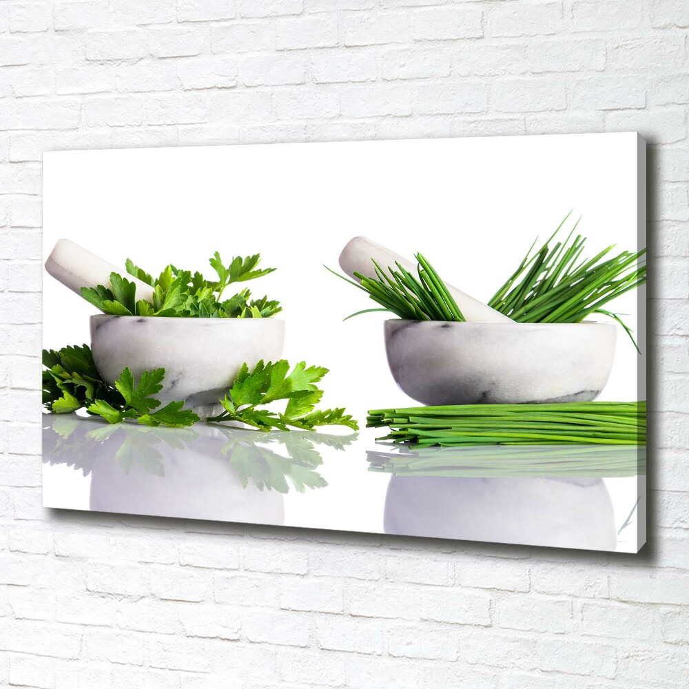 Tableau toile imprimée Herbes