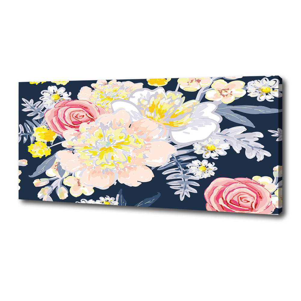 Tableau imprimé sur toile Design floral