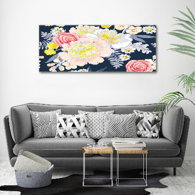 Tableau imprimé sur toile Design floral