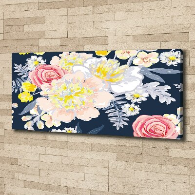 Tableau imprimé sur toile Design floral