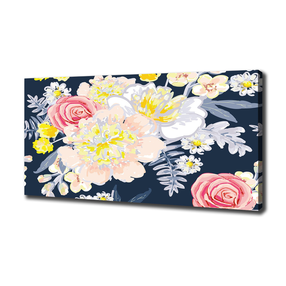 Tableau imprimé sur toile Design floral