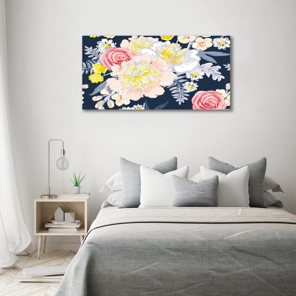 Tableau imprimé sur toile Design floral