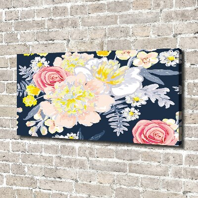 Tableau imprimé sur toile Design floral