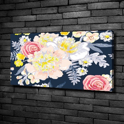 Tableau imprimé sur toile Design floral