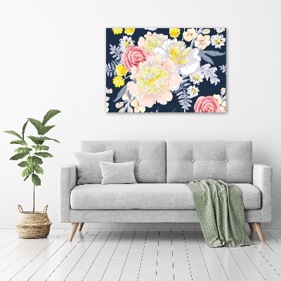 Tableau imprimé sur toile Design floral