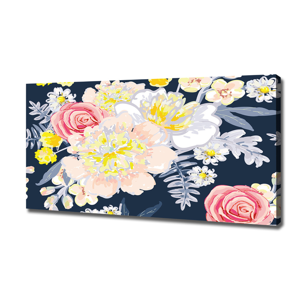 Tableau imprimé sur toile Design floral