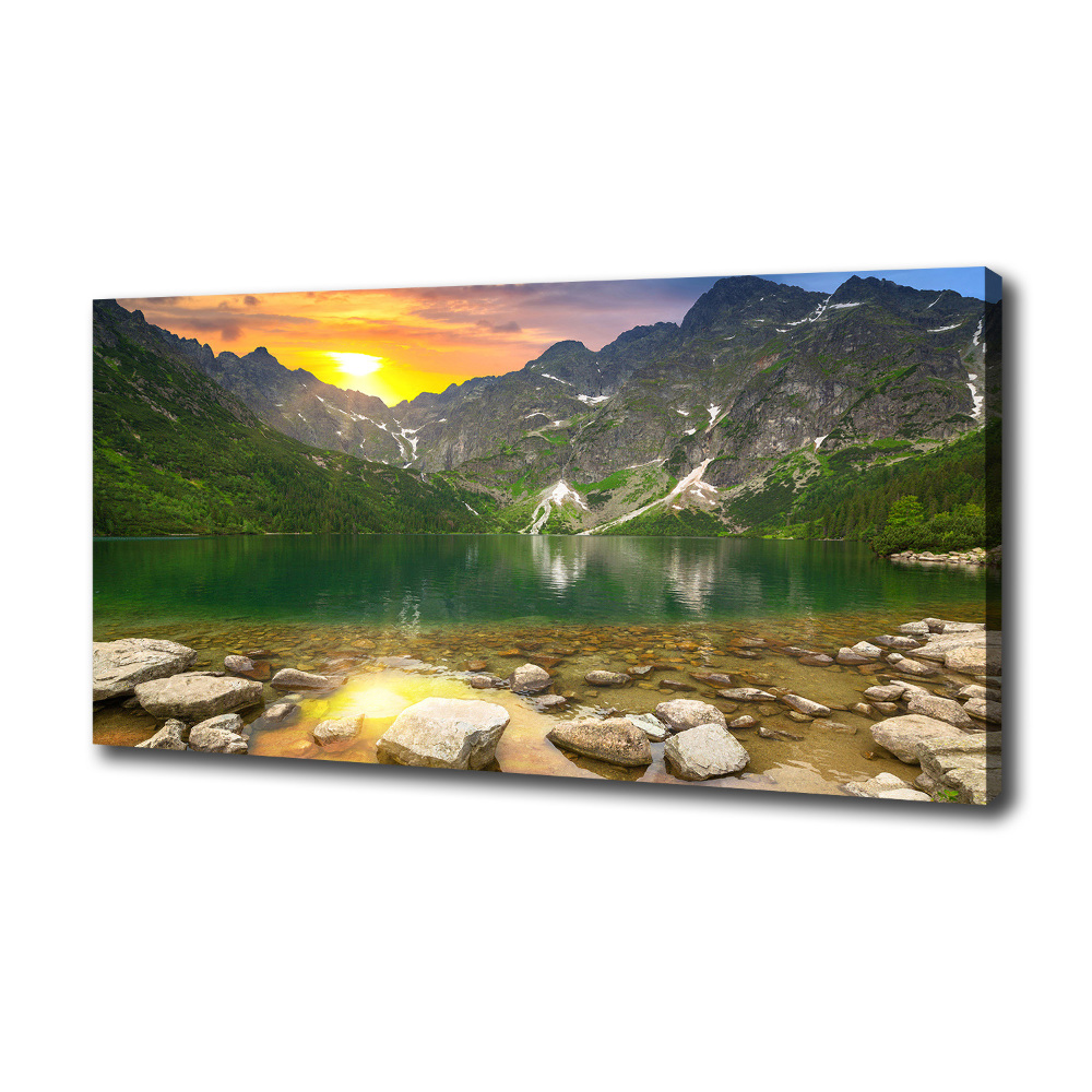 Tableau toile imprimée Lac Morskie Oko Tatry