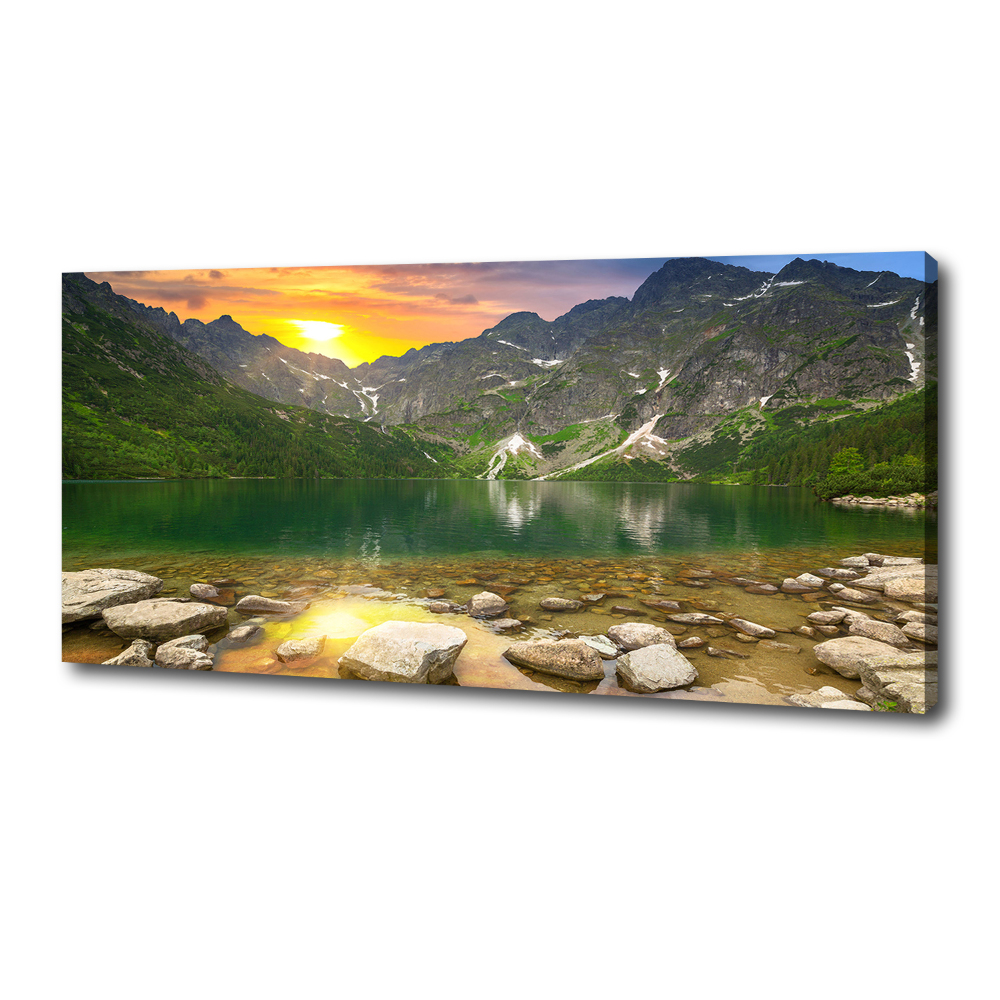 Tableau toile imprimée Lac Morskie Oko Tatry