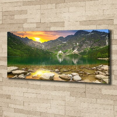 Tableau toile imprimée Lac Morskie Oko Tatry