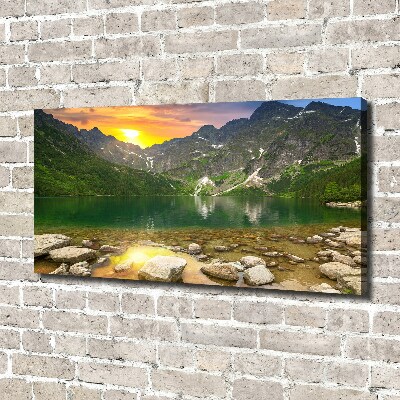 Tableau toile imprimée Lac Morskie Oko Tatry