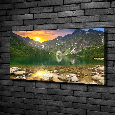 Tableau toile imprimée Lac Morskie Oko Tatry