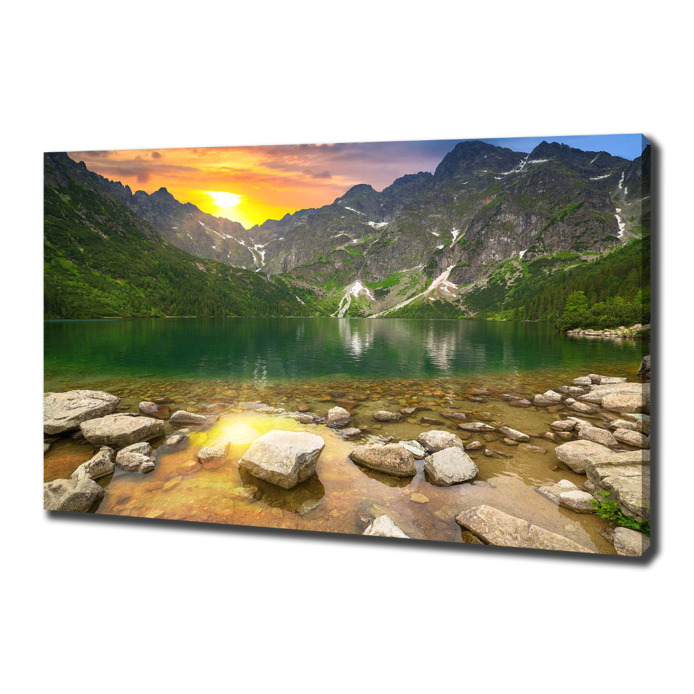 Tableau toile imprimée Lac Morskie Oko Tatry