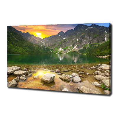 Tableau toile imprimée Lac Morskie Oko Tatry